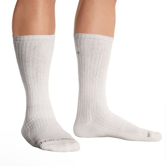 Tommie Copper Cotton White Compression Crew Socks 3 Pack. Size Medium. New NWT - Picture 2 of 7